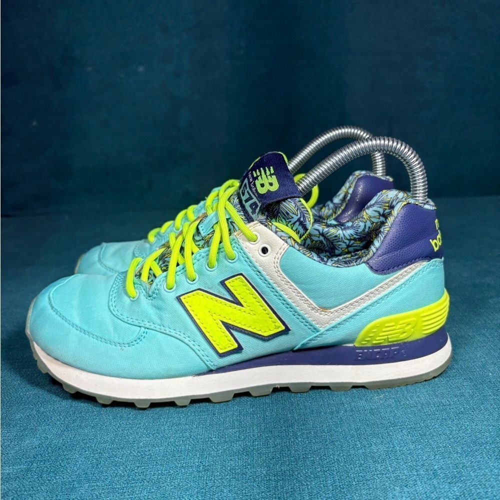 New Balance Womens Shoes Size 7 Luau Pack Tropical Aqua Neon Lifestyle Sneakers